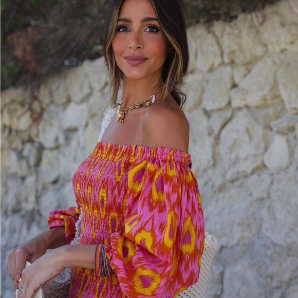 ZARA MULTICOLORED PRINTED MAXI DRESS - Picture 3 of 15